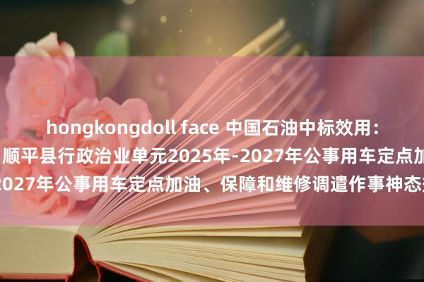 hongkongdoll face 中国石油中标效用：Z1306362400982001顺平县行政治业单元2025年-2027年公事用车定点加油、保障和维修调遣作事神态效用公告
